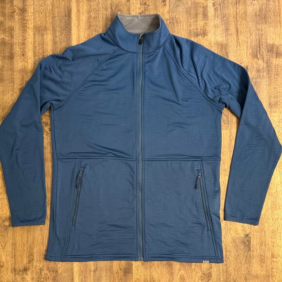 5.11 Tactical Men’s Stratos 1/4 Zip Waffle Midlayer Fleece Long Sleeve Blue Sz M - Picture 6 of 11
